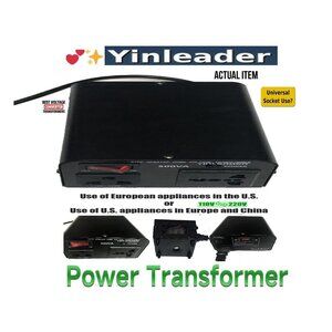 🛑 YINLEADER Continuous ➕ POWER CONVERTER Outlet VOLTAGE TRANSFORMER 💸BUY NOW‼️